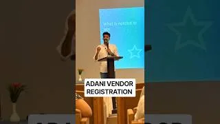Thumbnail: Adani me vendor registration kaise kare | Vendor Registration with Adani Power Limited #shorts