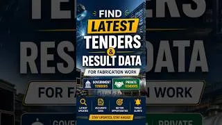 Thumbnail: Fabrication work ke latest tenders and contract award list kese find kare? #TenderDetail