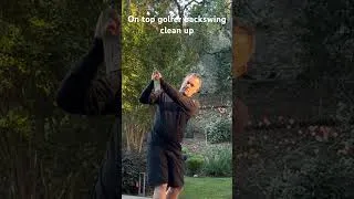 Thumbnail: On top golfer backswing clean up.