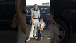 Thumbnail: #kajalaggarwal  spotted at hyd airport #trending #viral #entertainment #tollywood #trendingshorts