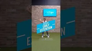 Thumbnail: Fix your golf swing in 30 seconds 🏌️‍♂️Here’s how to fix early extension #golftips #golfswing