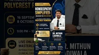 Thumbnail: Join Masterclass: Unlocking the Mind Method & Polycrest Remedies with Dr. Mithun Ladiwala (HHF)