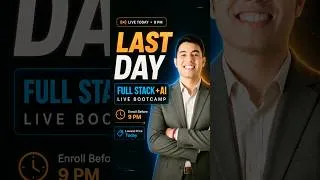 Thumbnail: ⏰ LAST DAY to Enroll — Full Stack + AI Live Classes at a DISCOUNT! #fullstack