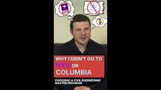 Thumbnail: Why I didn't go to NYU or Columbia: Choosing a Civil Engineering Master Program
