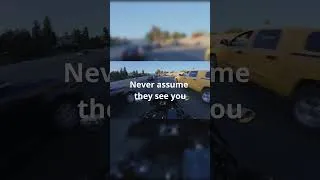Thumbnail: Leave yourself room to react when lane splitting...