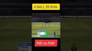 Thumbnail: India vs Pakistan Super Over 6 ball need 20 Runs 🇮🇳 vs 🇵🇰#indvspak #cricket #shorts