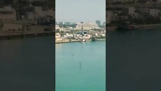 Thumbnail: A beautiful view from our hotel room at the Intercontinental Miami 7 ships in port.