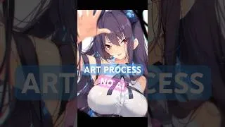 Thumbnail: Nerissa Headpat Artwork No Ai #art #clipstudiopaint #animeart  #hololive #hololiveenglish