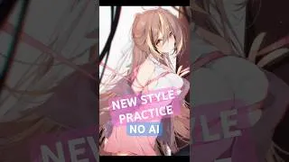 Thumbnail: Ironing Out New Coloring Style No Ai #art #clipstudiopaint #animeart  #hololive #hololiveenglish