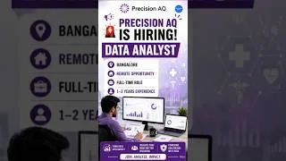 Thumbnail: Remote Data Analyst Job | Precision AQ Hiring Now | #jobs #shorts #dataanalyst