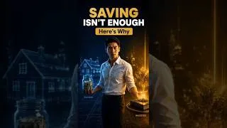 Thumbnail: WHY SAVING ISN'T ENOUGH (Here's What Actually Builds Wealth)#finance #shorts