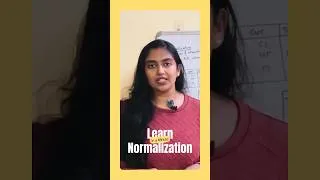 Thumbnail: Learn Normalization in less than a Minute 😊 #annathomas #learning #dbms
