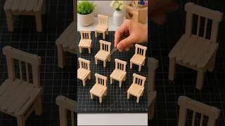 Thumbnail: 😍 DIY Mini Chairs That Actually Look Real! 🪑 #shorts