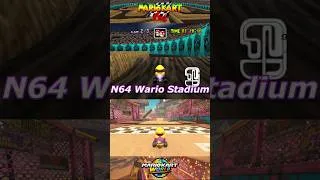Thumbnail: N64 Wario Stadium 🏟 Mario Kart World & 64 Comparison (Short) #mariokart #comparison
