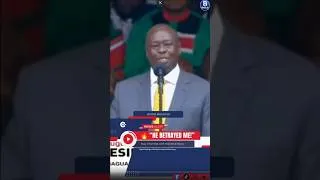 Thumbnail: 🚨 FLASHBACK: The Moment Rigathi Gachagua Made History Introducing President Ruto! 🇰🇪🔥