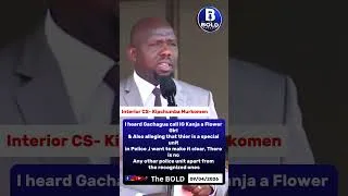 Thumbnail: Murkomen Destroys Gachagua For Calling IG Kanja a Flower Girl