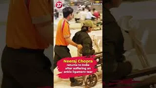 Thumbnail: Neeraj Chopra returns to India after ending his season early due to an ankle injury. 💔🇮🇳| The Bridge