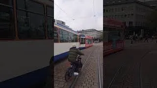 Thumbnail: Waggon Union ST12 in Darmstadt 🇩🇪 #darmstadt #tram #strassenbahn