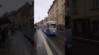 Thumbnail: Duewag GT8 in Würzburg 🇩🇪 #duewag #würzburg #strassenbahn #straßenbahnen