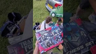 Thumbnail: How cool is this Transformers chess set I found! #carbootsale #transformers