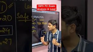 Thumbnail: IBPS PO Exam Analysis 2026 | Safe Attempts | Mains Pre.