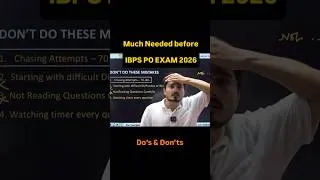 Thumbnail: Last Minute Tips for IBPS PO 2026 | Safe Attempts?