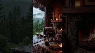 Thumbnail: Consider this your sign to disappear to a cozy cabin for a while. #CabinLife #CozyVibes #Rainsounds