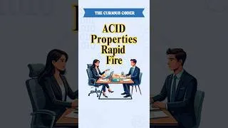 Thumbnail: ACID Properties Rapid Fire 🔥 | Java & Database Interview Questions #shorts