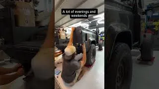Thumbnail: 12 months in on the Defender 90 Rebuild 🗓️