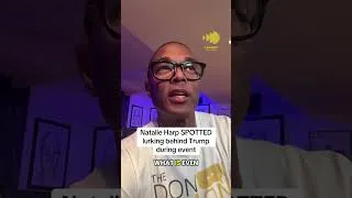 Thumbnail: While Trump called the International Space Station, Natalie Harp was spotted lurking behind him.