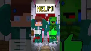 Thumbnail: Help JJ and Mikey win Jump Rope - MAIZEN Minecraft Animation