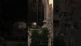 Thumbnail: Columbus Circle Aerial B‑Roll (16s) — Golden Hour Drone Footage