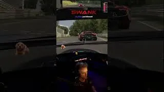 Thumbnail: "A Little Lunge." Passing in IMSA Nurburgring in Merc AMG GT3 #iracing