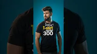 Thumbnail: Best black Tshirt under ₹300 #tshirt #shorts