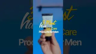 Thumbnail: 3 Must have Skincare products for men #skincaretips #shorts