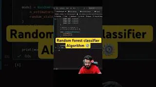 Thumbnail: Random forest classifier algorithm explained in 60 seconds #machinelearning #coding #genai #sklearn