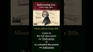 Thumbnail: "Rediscovering Liszt", by Connor Fogel, comes out July 10, 2026 #piano #classicalmusic #music