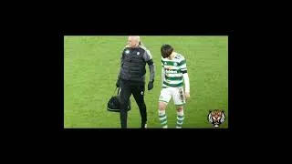 Thumbnail: #shorts Kyogo Furuhashi  古橋 亨梧 Heartbroken as he Trudges Off Injured - Celtic 5 - St Mirren 1