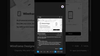 Thumbnail: Generate Wireframes Instantly with AI in Figma 🤯 | Best Figma Wireframe Plugin #shorts