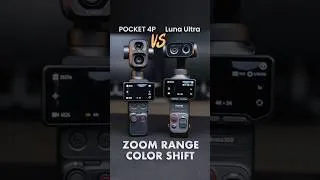 Thumbnail: Osmo Pocket 4P vs Insta360 Luna Ultra: Color shift through different zoom range test