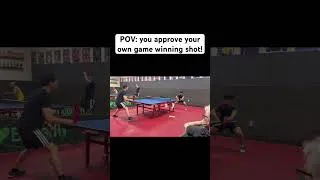 Thumbnail: Game winning shot! Had to end things in style:)#tabletennis #thegrind #backhand