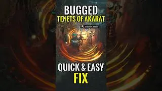 Thumbnail: Diablo 4 - Bugged Tenets of Akarat (Quick and Easy Fix)
