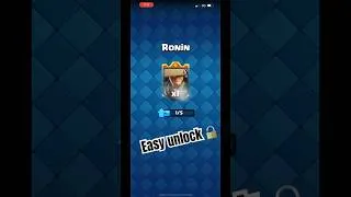 Thumbnail: Let’s unlock the Ronin in #clashroyale Merge tactics