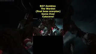 Thumbnail: Black Ops 7 Zombies Warden Boss Scorpion Death Animation Cutscene Game Over Rex Infernus BO7 Zombies