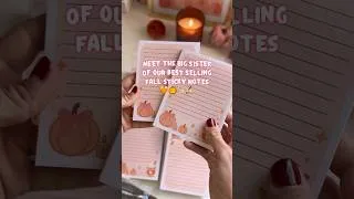Thumbnail: coffee & pumpkins is rly just life itself✨🧡 #cutestationery #notepads #handdrawn