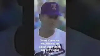 Thumbnail: Hawk Harrelson wants to see a line drive to Nolan Ryan's chest...