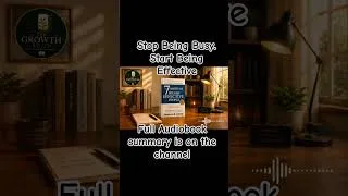 Thumbnail: Stop Being Busy. Start Being Effective. 🛑 #shorts