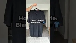 Thumbnail: How to Style a Black Polo 3 Ways #blackpolo #blackpolooutfit #knitpolo #polooutfits #blackpoloshirt