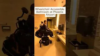 Thumbnail: Amazing Fully Wheelchair Accessible Bathroom at Phoenix Sky Harbor Airport