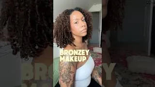 Thumbnail: Bronzey Makeup to Compliment My Crochet Hair 🤎✨ #bronzeymakeup #crochethair